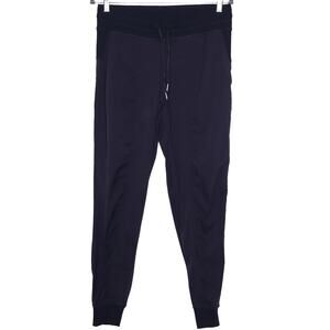 LULULEMON Dance Studio Mid-Rise Jogger Black Drawstring Lightweight Women's 8